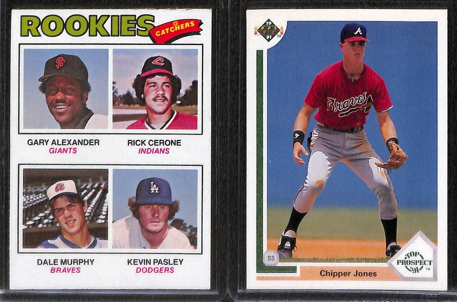 Lot of (50) Baseball Rookies from 1970s-1990s (Mostly Stars and HOFers) w/ (5) Andre Dawson