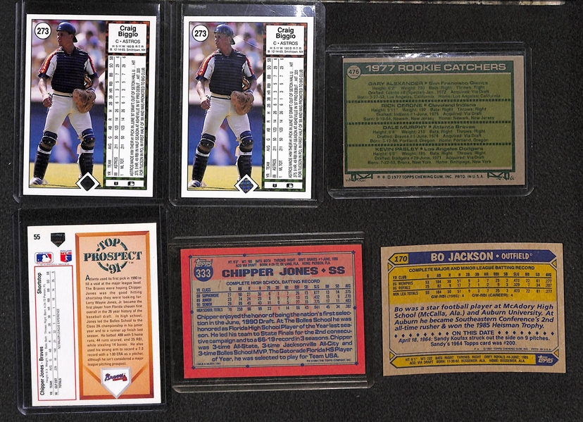 Lot of (50) Baseball Rookies from 1970s-1990s (Mostly Stars and HOFers) w/ (5) Andre Dawson
