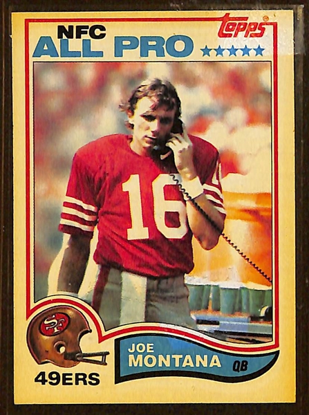 Lot of (38) Joe Montana Cards from 1982 to 1984