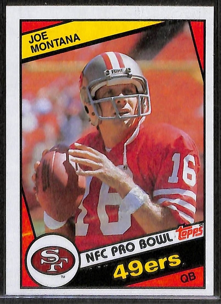 Lot of (38) Joe Montana Cards from 1982 to 1984