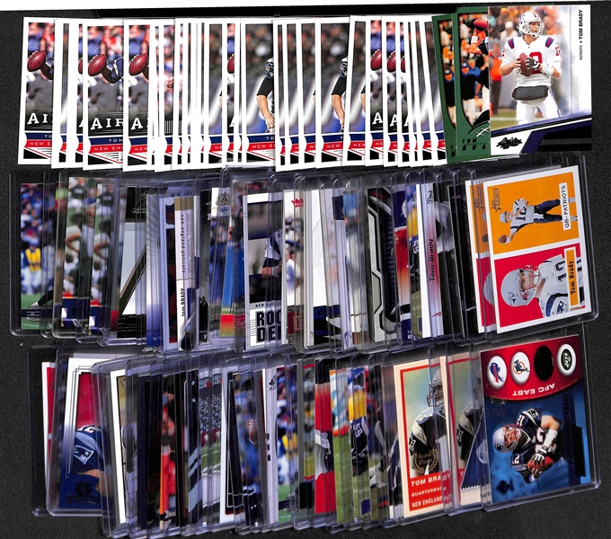 Lot of Over 90 Tom Brady Cards w/ Inserts