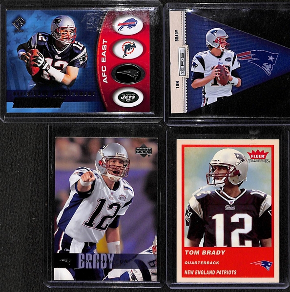 Lot of Over 90 Tom Brady Cards w/ Inserts