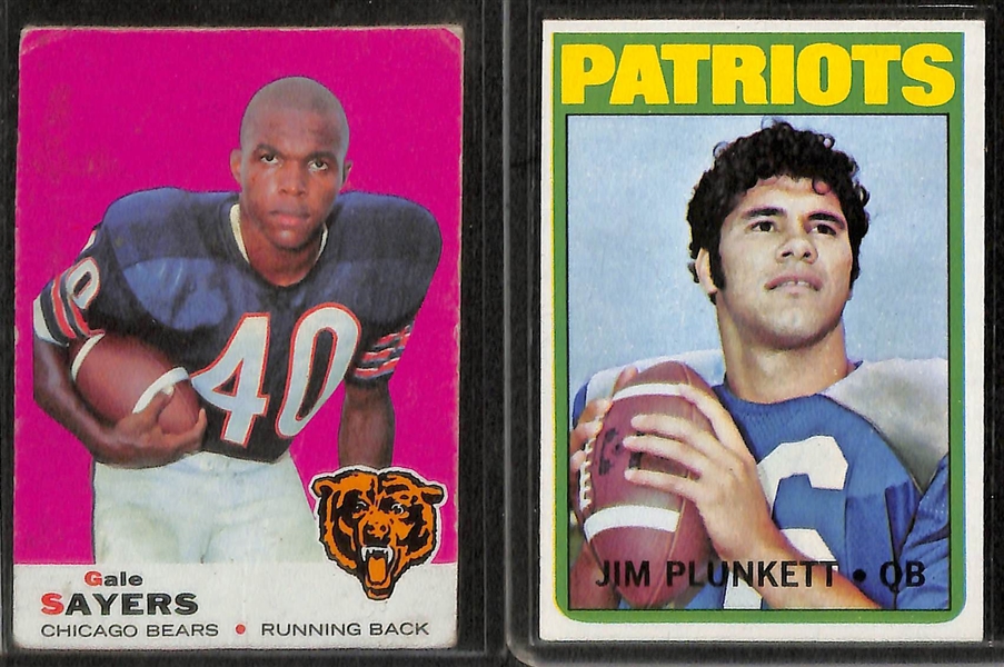 Lot of (38) Football Cards (w/ Stars and Rookies) from 1955-Present
