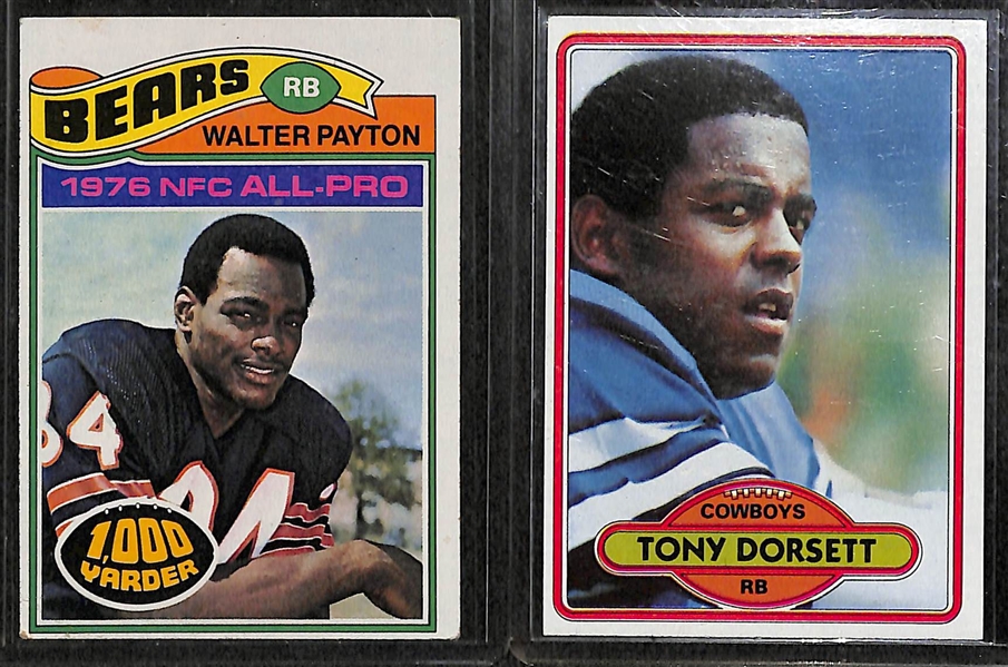 Lot of (38) Football Cards (w/ Stars and Rookies) from 1955-Present