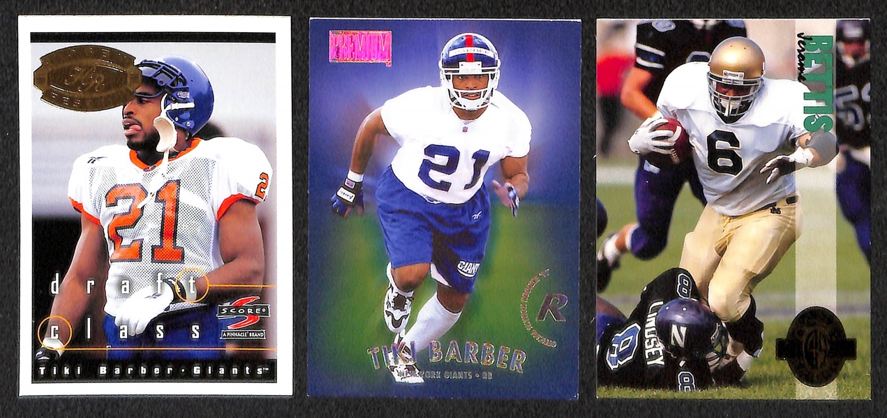 Lot of (70) Football Rookies from the 1970s - 2000s inc. Earl Campbell