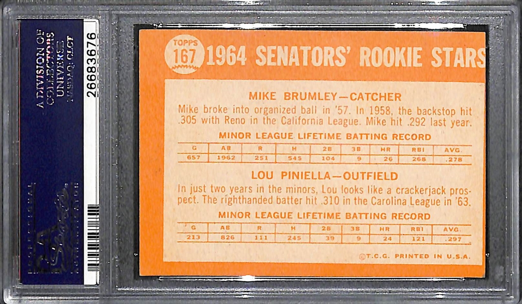 Lot of (17) PSA Graded 1963 and 1964 Cards Inc. SPs w/ 1964 Pinella Rookie PSA 5