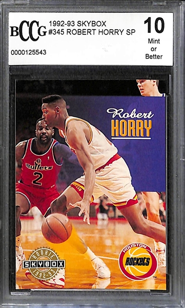 Lot of (18) Basketball Graded/Slabbed Cards w/ John Wooden Autograph and Shaquille O'Neal Jersey/Inserts