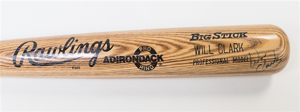 Will Clark Signed Player Model Baseball Bat - JSA