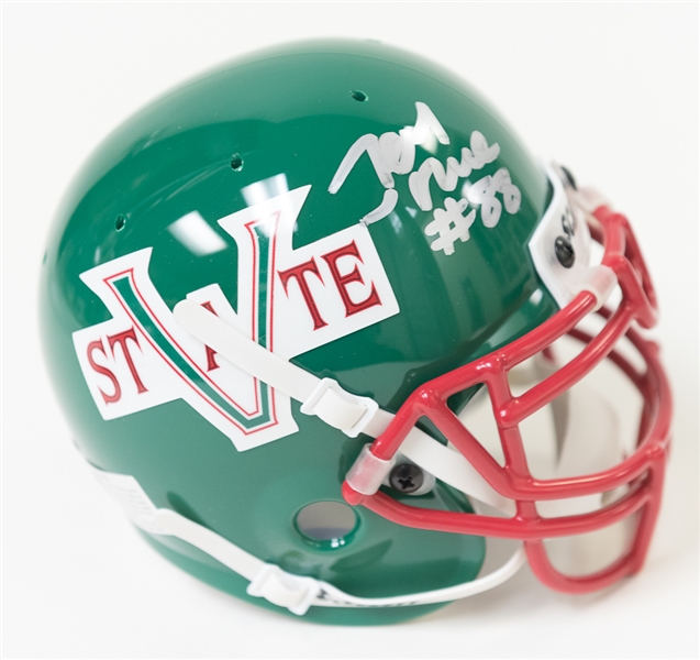 Jerry Rice Signed MSVU Mini Helmet - JSA