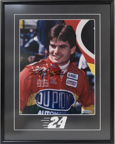 Jeff Gordon Signed/Framed 8x10 Photo - UDA COA