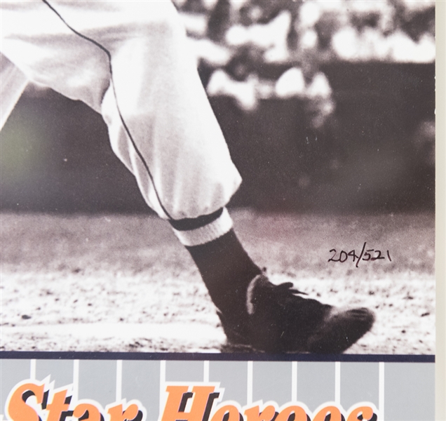 Ted Williams Signed 8-1/2x11 Limited Edition Blow Up Card - UDA COA