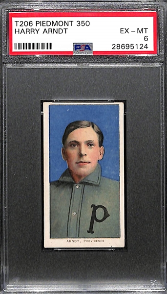 T206 Piedmont 350 Harry Arndt PSA 6