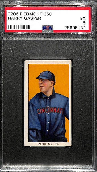 T206 Piedmont 350 Harry Gasper PSA 5