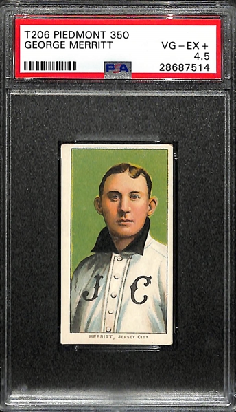 T206 Piedmont 350 George Merritt PSA 4.5