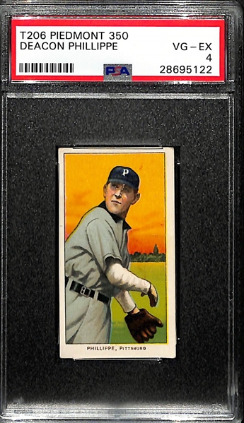 T206 Piedmont 350 Deacon Phillippe PSA 4