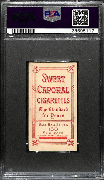 T206 S.Caporal 150/649OP Roger Bresnahan (HOFer) Portrait PSA 3.5