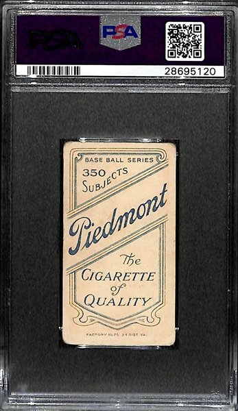 T206 Piedmont 350 Roger Bresnahan With Bat PSA 2.5