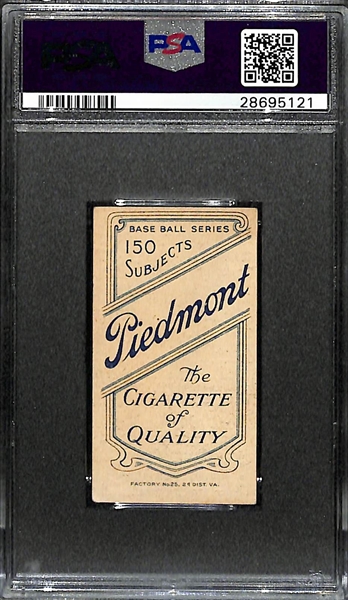 T206 Piedmont 150 Fred Clarke Pittsburgh, Holding Bat PSA 2