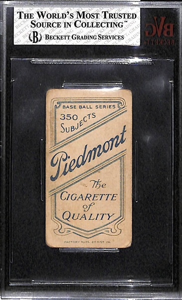 1909 T206 Bobby Wallace Piedmont 25 - BVG 2