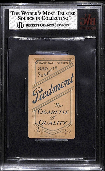 1909 T206 Carl Lundgren (Kansas City) Piedmont Factory 25 - BVG 2.5
