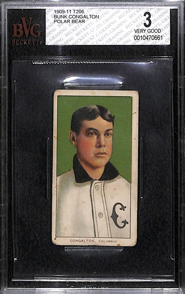 1909 T206 Bunk Congalton Polar Bear Factory 6 (Columbus) - BVG 3