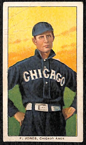 Lot of (2) 1909 T206 White Sox Cards - Fielder Jones (Sovereign Back - Hands at Hip) and Jim Scott (Piedmont Factory 25)