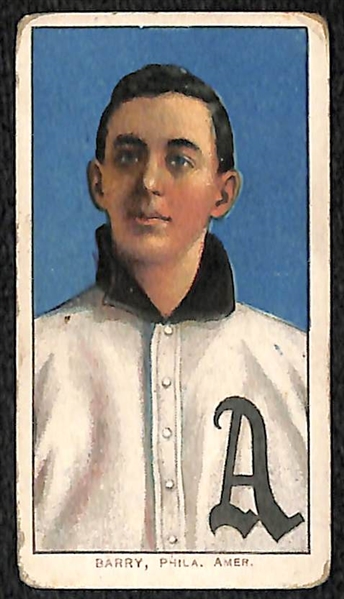 Lot of (2) 1909 T206 Cards - Harry Bris Lord (Piedmont Factory 25) and Jack Barry (Piedmont Factory 25)