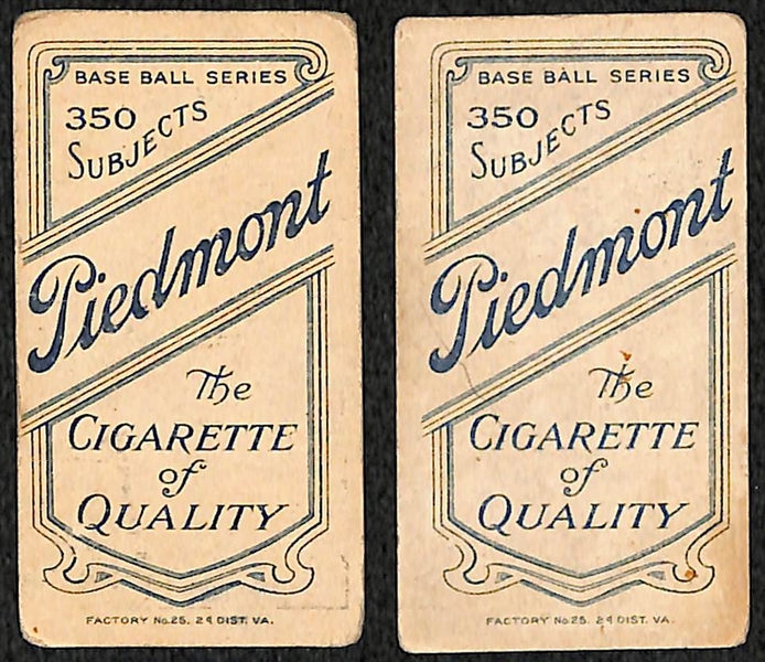 Lot of (2) 1909 T206 Cards - Harry Bris Lord (Piedmont Factory 25) and Jack Barry (Piedmont Factory 25)