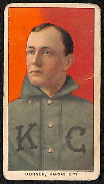 Lot of (4) 1909 T206 Minor League Cards - Dorner, Lattimore, Oberlin, Pickering
