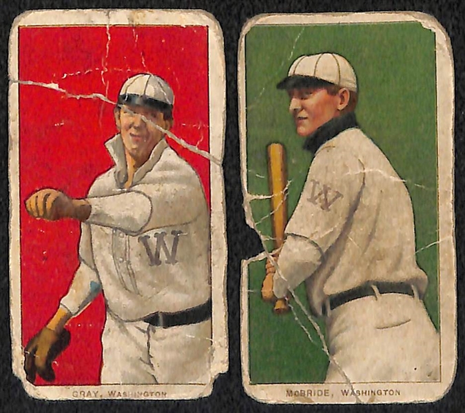 Lot of (5) 1909 T206 Cards - Hoffman, Kleinow, Elberfield (Fielding), Gray, McBride