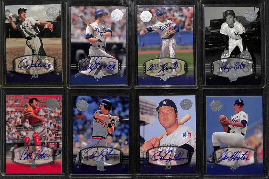 Lot Of 27 2004 Upper Deck Legends Autograph Cards w. Kaline & Scioscia