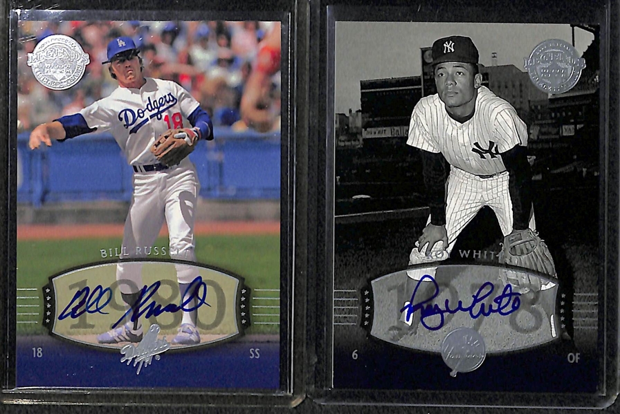 Lot Of 27 2004 Upper Deck Legends Autograph Cards w. Kaline & Scioscia