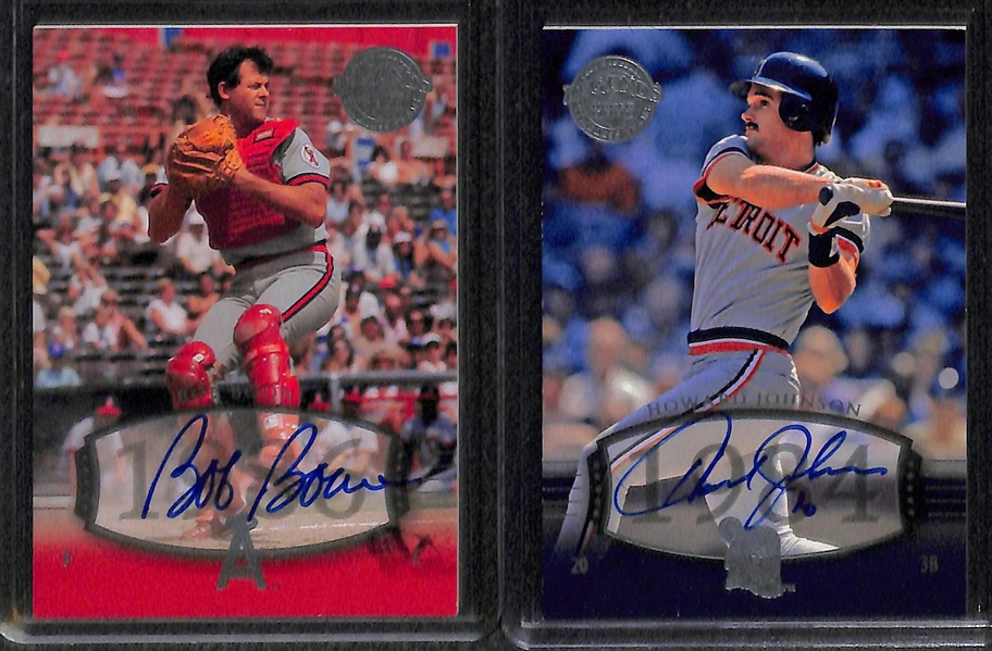 Lot Of 27 2004 Upper Deck Legends Autograph Cards w. Kaline & Scioscia