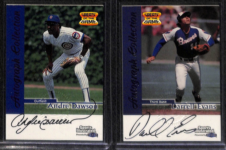 Lot Of 28 1999 Fleer Sports Illustrated Autograph Cards w. Musial & Killebrew