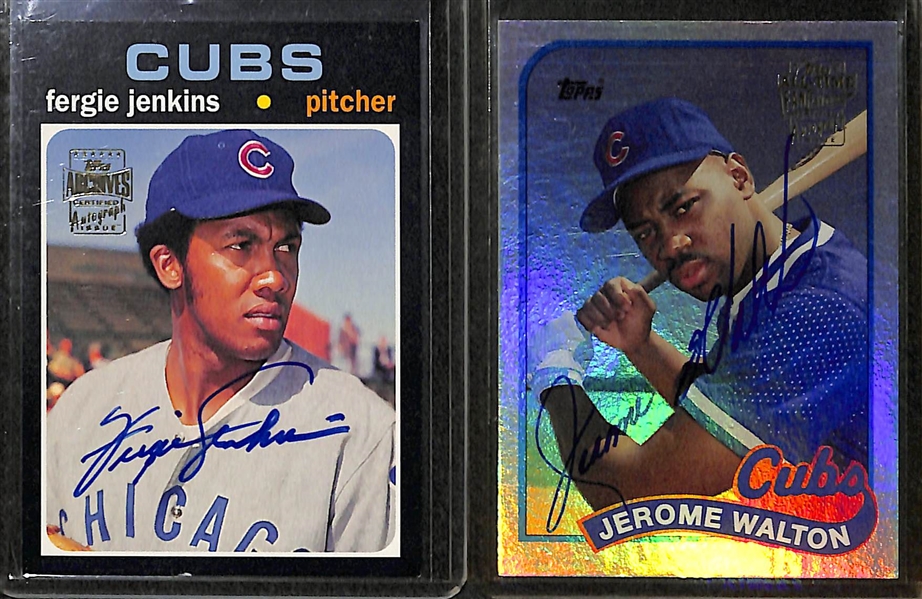 Lot Of 20 Topps HOF & Old Stars Autograph Cards w. Weaver & Jenkins