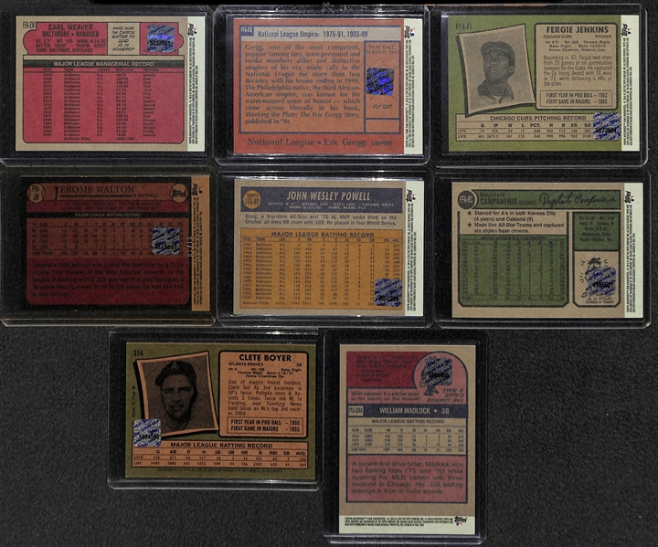 Lot Of 20 Topps HOF & Old Stars Autograph Cards w. Weaver & Jenkins