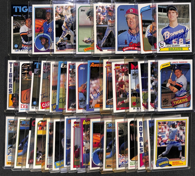 Lot Of 39 Topps Archives Autograph Cards w. Murphy & Gossage
