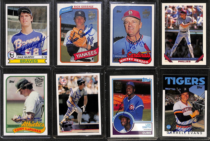 Lot Of 39 Topps Archives Autograph Cards w. Murphy & Gossage