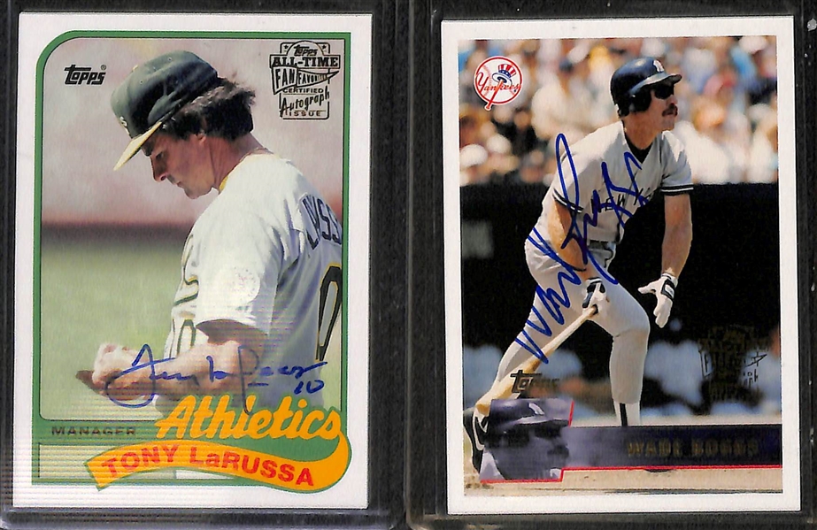 Lot Of 39 Topps Archives Autograph Cards w. Murphy & Gossage