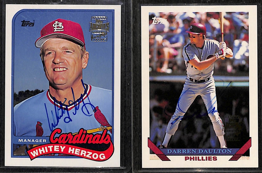 Lot Of 39 Topps Archives Autograph Cards w. Murphy & Gossage