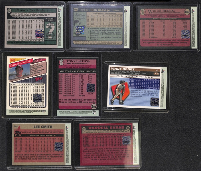Lot Of 39 Topps Archives Autograph Cards w. Murphy & Gossage