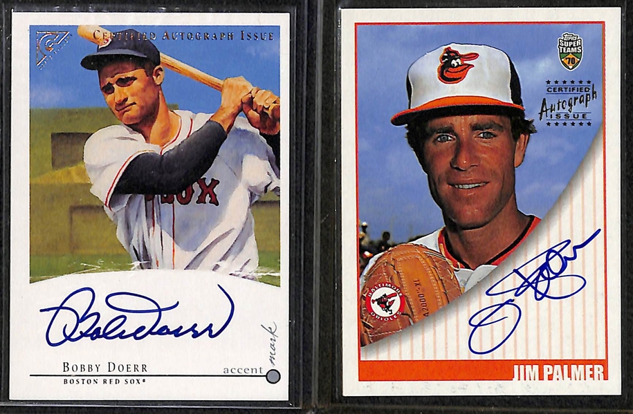 Lot Of 20 HOF & Stars Autograph Cards w. Killebrew & Seaver