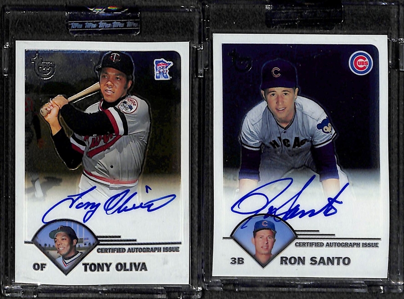Lot Of 16 2003 Topps Chrome Retired Autograph Cards w. Mazeroski & Aparicio
