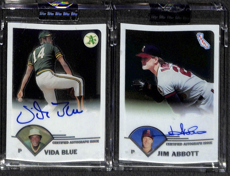 Lot Of 16 2003 Topps Chrome Retired Autograph Cards w. Mazeroski & Aparicio