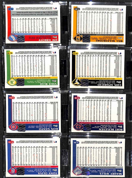 Lot Of 16 2003 Topps Chrome Retired Autograph Cards w. Mazeroski & Aparicio
