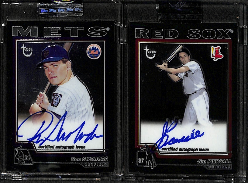 Lot Of 17 2004 Topps Chrome Retired Autograph Cards w. Weaver & Daulton