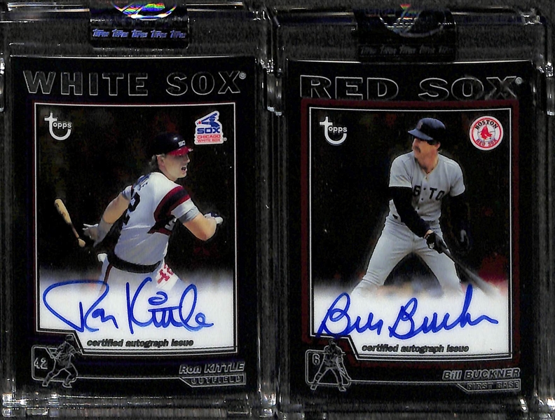 Lot Of 17 2004 Topps Chrome Retired Autograph Cards w. Weaver & Daulton