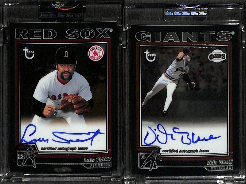 Lot Of 17 2004 Topps Chrome Retired Autograph Cards w. Santo & Murphy