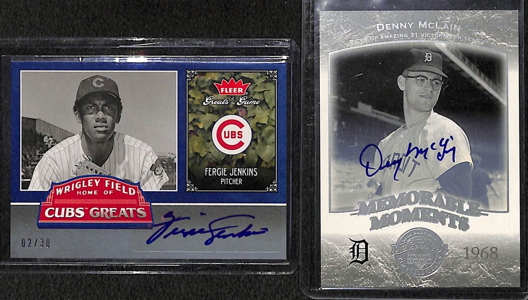 Lot Of 14 HOF & Stars Autograph Cards w. David Ortiz