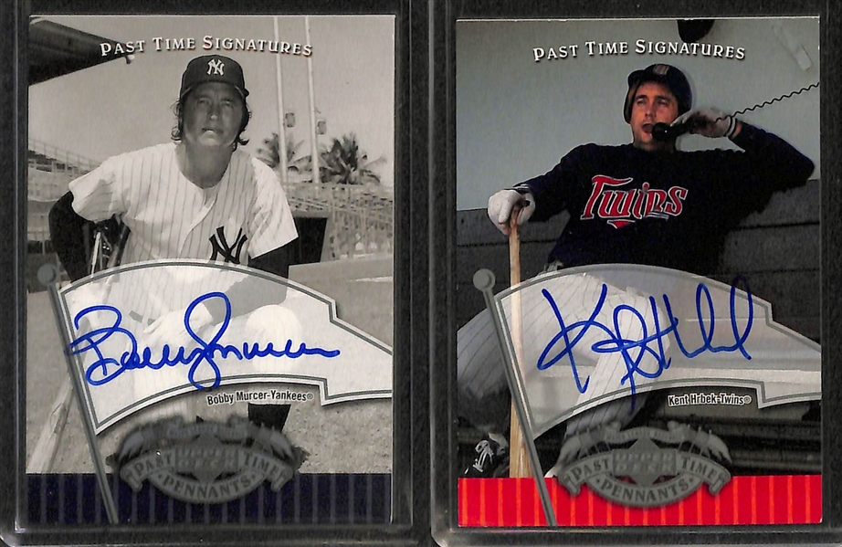 Lot Of 14 HOF & Stars Autograph Cards w. David Ortiz
